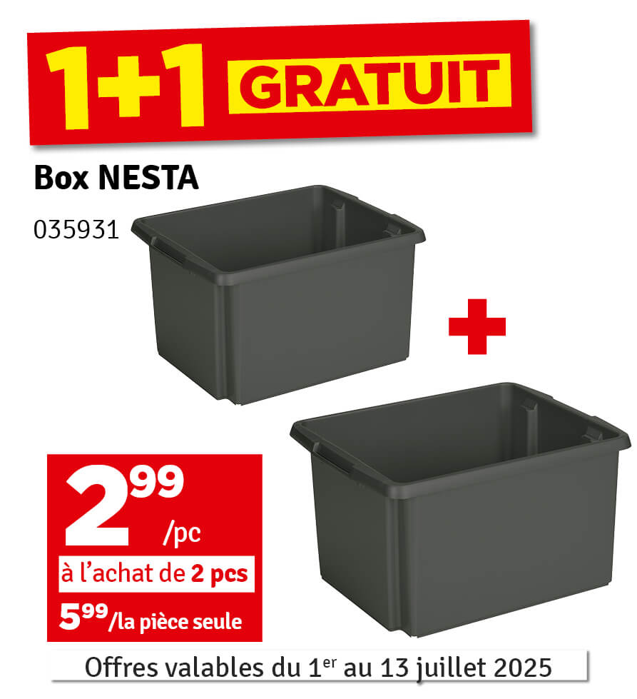 Box de rangement Relife Nesta anthracite 32 L SUNWARE